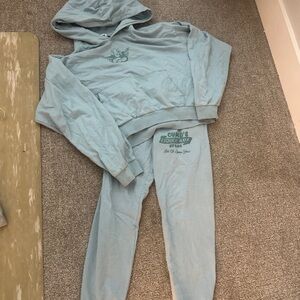 Boys Lie Light Blue Hoodie and Sweatpants Set